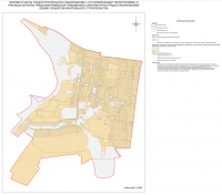 Фрагмент карты градостроительного зонирования с установленными требованиями, в границах которых предусматриваются требования к архитектурно-градостроительному облику объектов капитального строительства