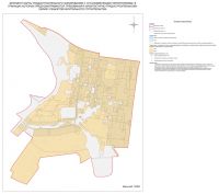 Фрагмент карты градостроительного зонирования с установленными территориями, в границах которых предусматриваются требования к архитектурно-градостроительному облику объектов капитального строительства