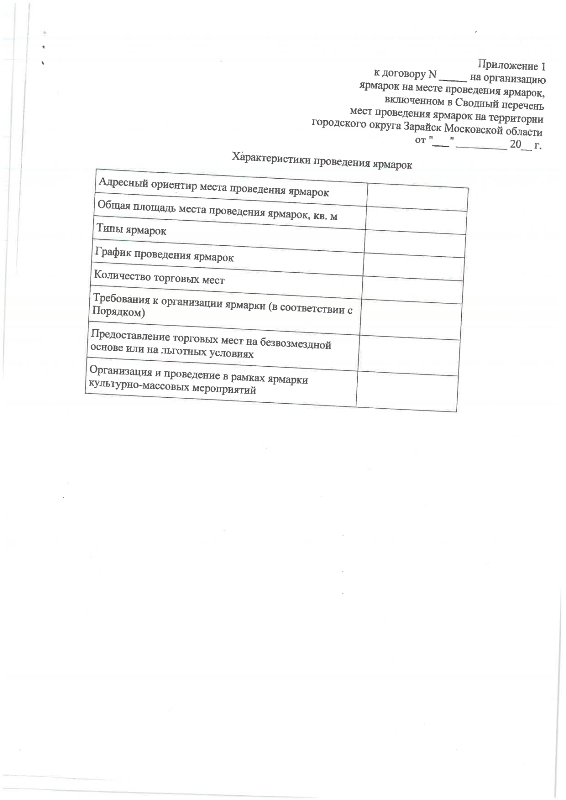 О проведении открытого аукциона в электронной форме на право заключения договора на организацию ярмарок на месте проведения ярмарок, включённом в Сводный перечень мест проведения ярмарок на территории городского округа Зарайск Московской области