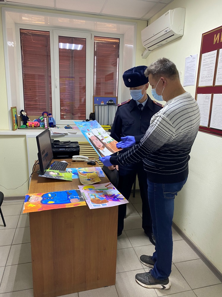 В ОМВД России по г.о. Зарайск подвели итоги Всероссийского конкурса детского рисунка «Мои родители работают в полиции»