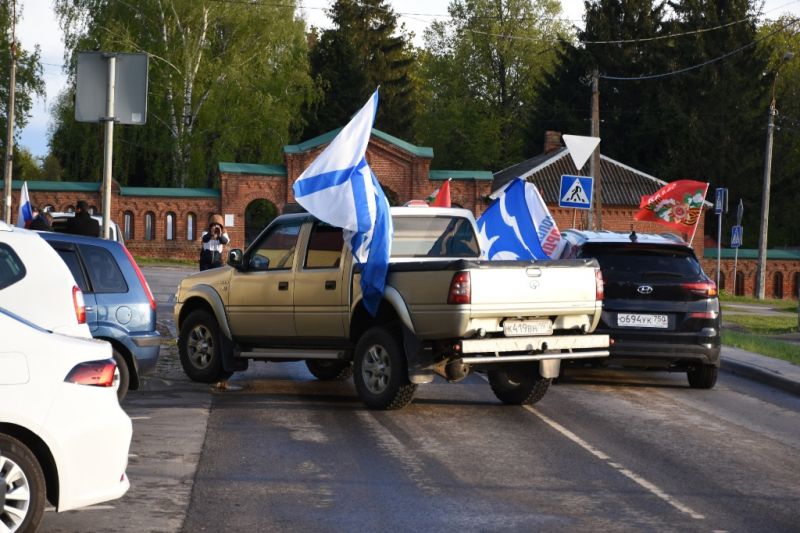 В Зарайске состоялся патриотический автопробег, приуроченный к 79-ой годовщине Победы в Великой Отечественной войне