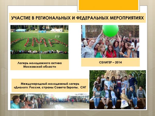 Молодежный Совет Зарайского района: реализованные проекты